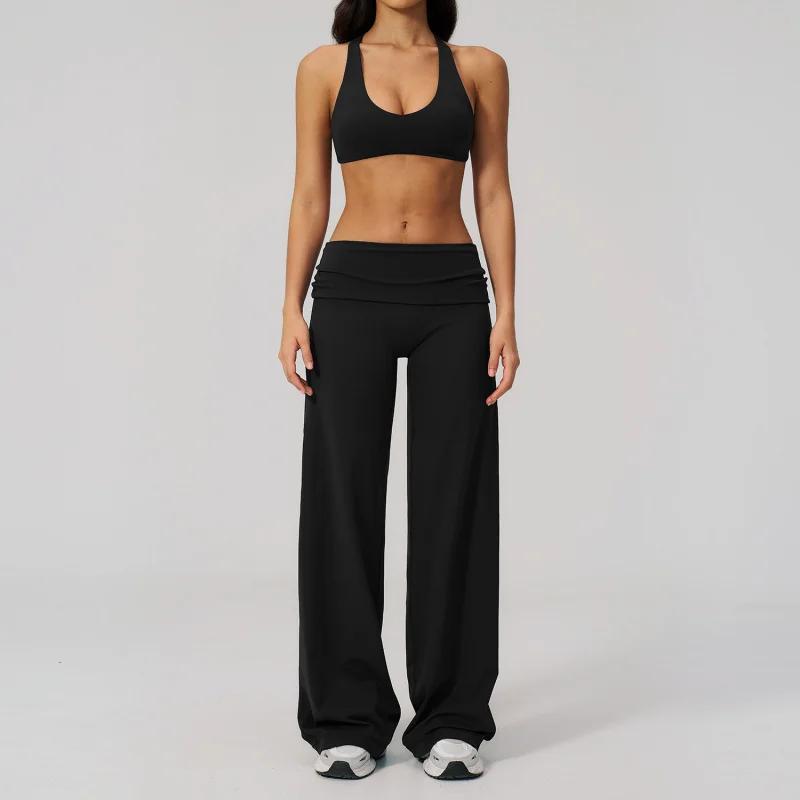 Ensemble de survêtement pour femme, mode estivale décontractée, dos élégant, ensemble 2 pièces sexy, tenue de sport pour femme, gym et fitness