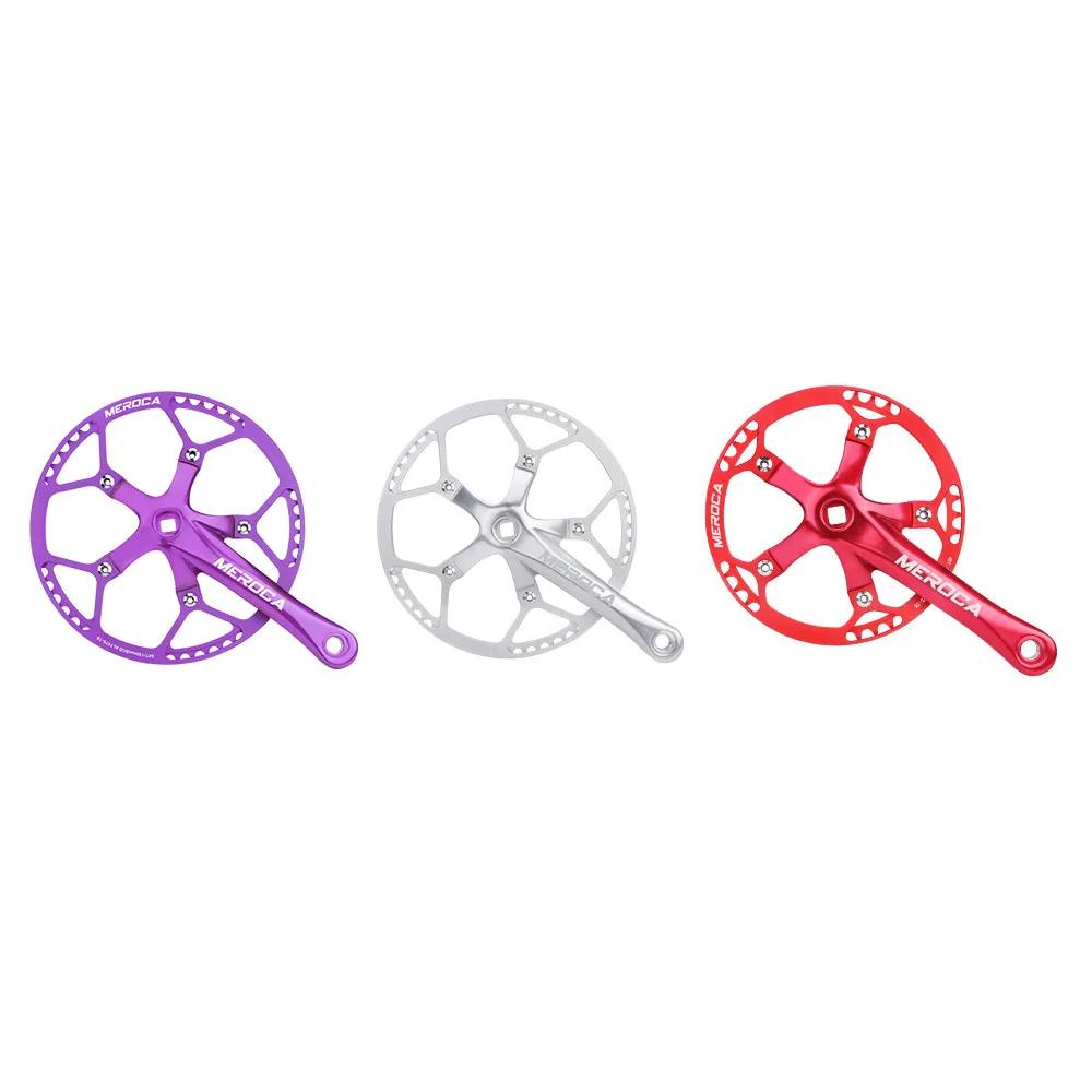 Bielles carrées Litepro pour vélo gravel - Pédalier plateau manivelle 130 BCD 45T à 58T