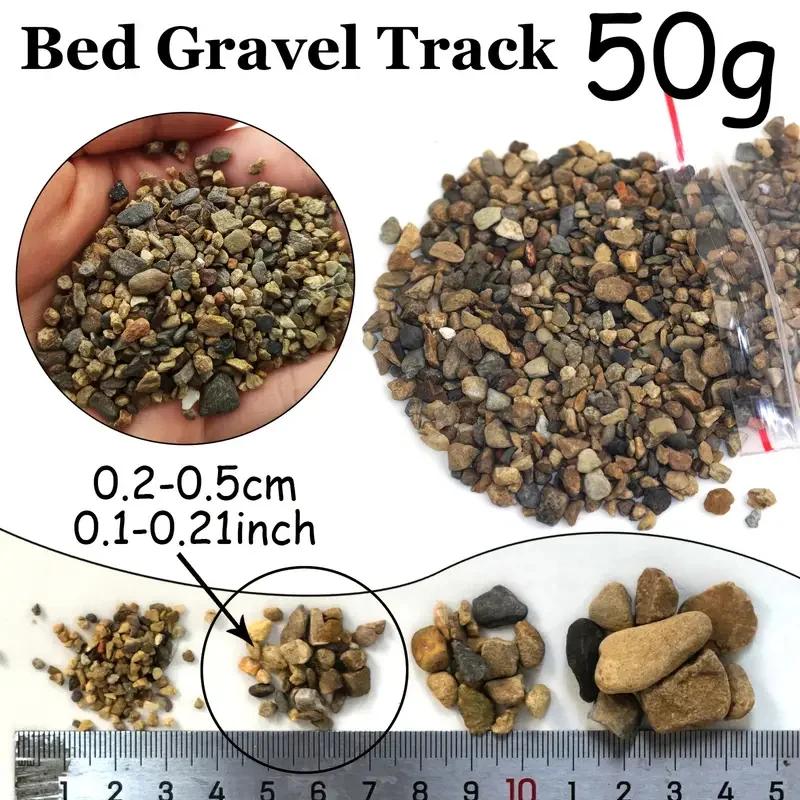 Gravier ferroviaire modèle 50 g/sac, pour Micro paysage, aménagement de Table de sable, Train, jeu de guerre, bricolage extérieur, matériaux scéniques miniatures