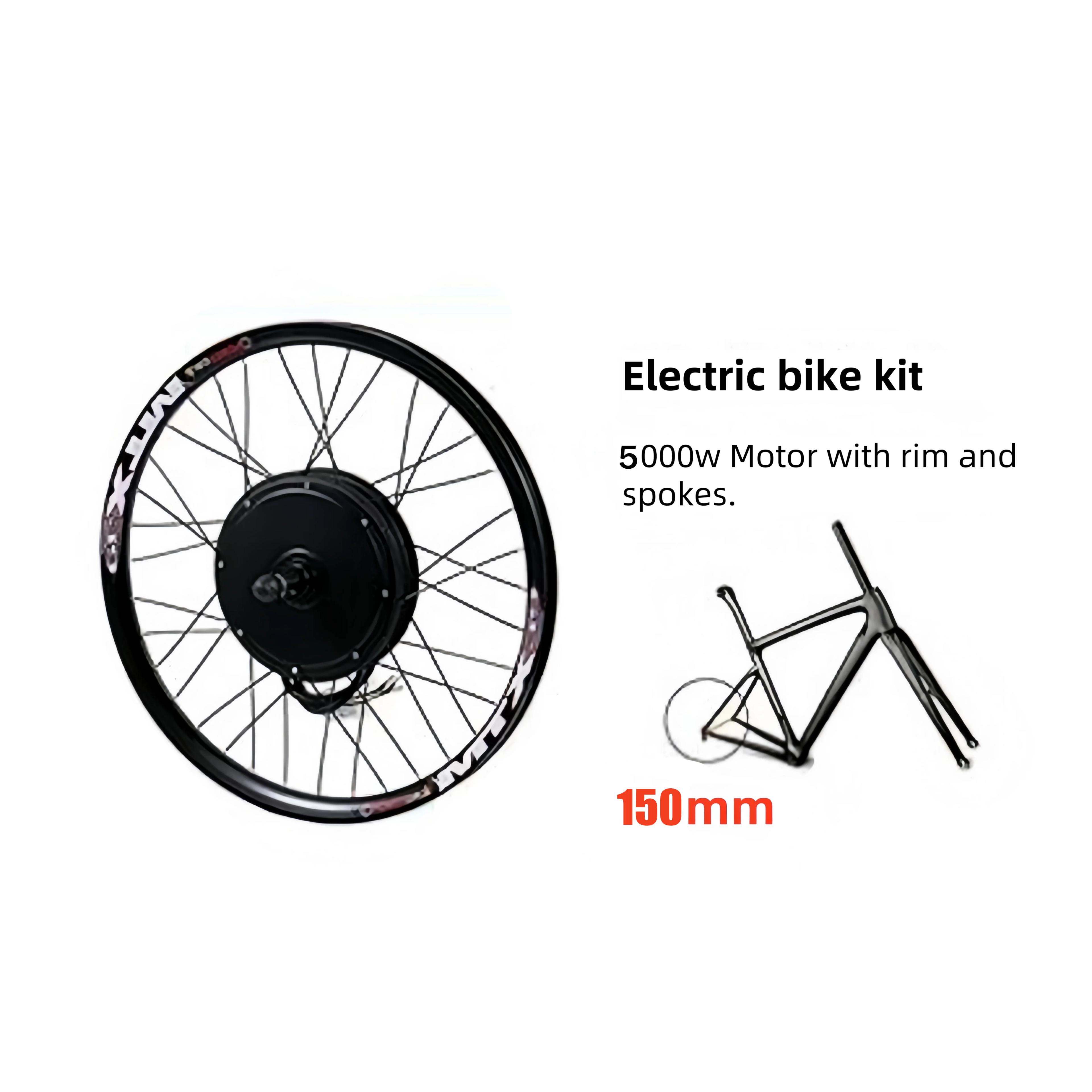 Vélo électrique Ebike 72V 5000W 26 "27.5" 29 "MTX39 jante moteur arrière roue dépout 150mm