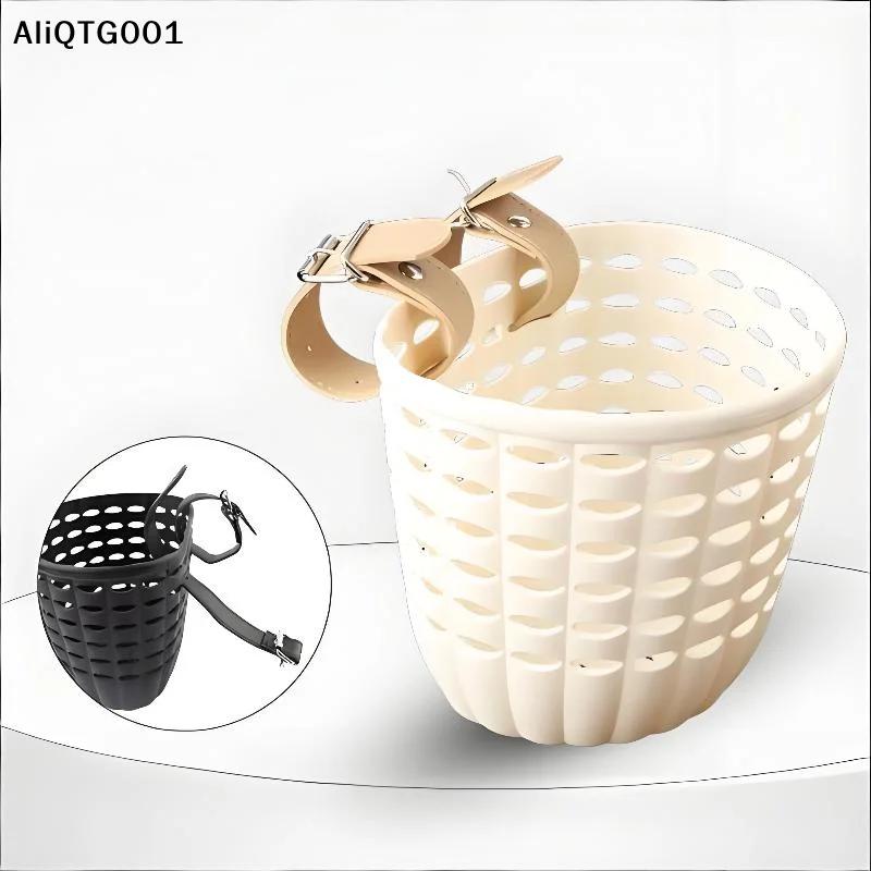 Panier de vélo pour enfants, rangement durable avec sangles réglables en PU, panier de guidon pour filles, tout-petits, cyclisme en plein air