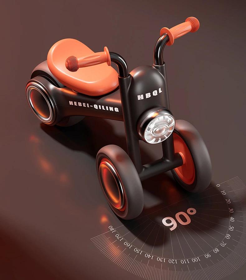 Vélo d'équilibre pour enfants sans pédales, trotteur pour tout-petits avec lumières LED avant, musique, roues silencieuses anti-basculement pour bébés de 1 à 3 ans