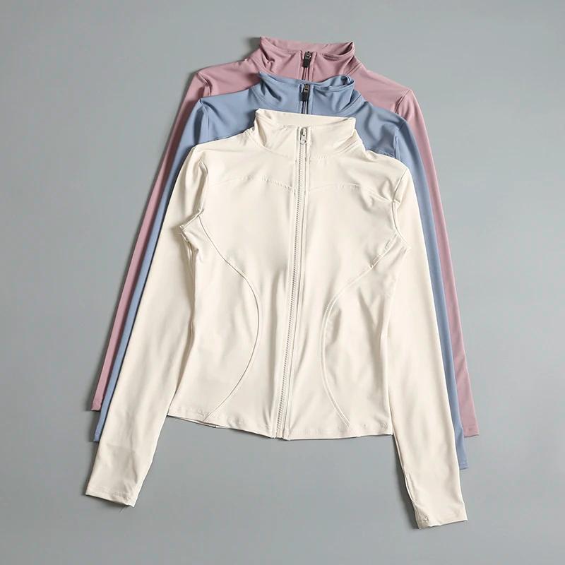 Veste de sport zip-up pour femme Gym Fitness