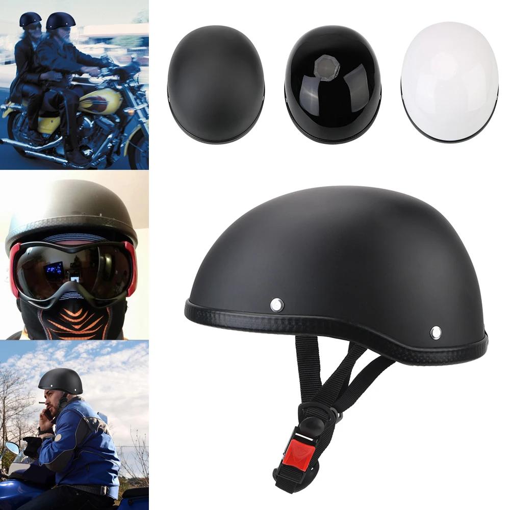 Casque de moto unisexe, protection de sécurité pour cyclisme, demi-visage, rétro, Vintage, ultraléger, accessoires de moto à la mode