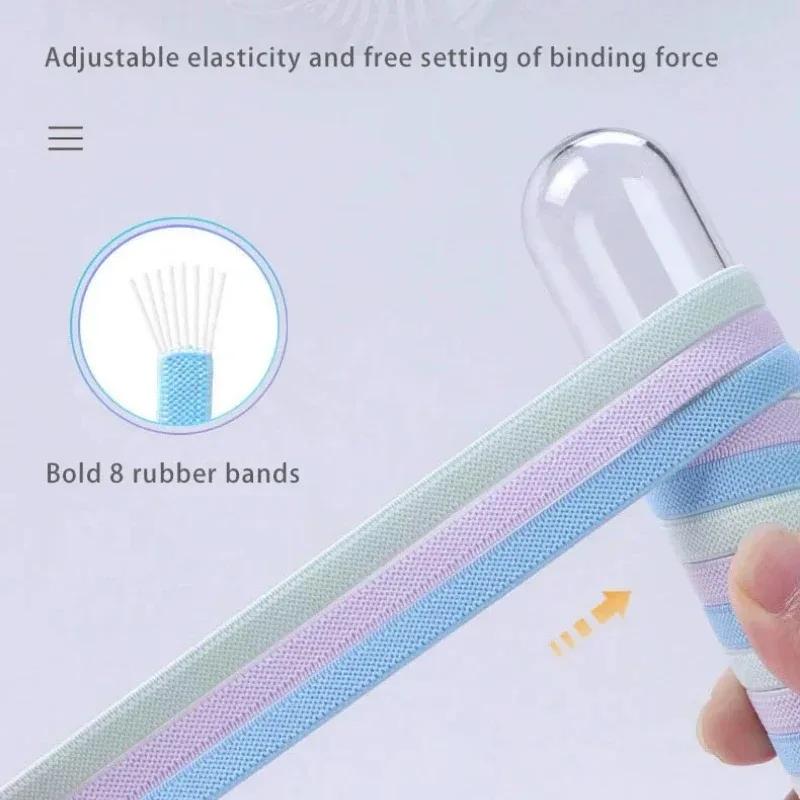 Lacets élastiques sans nœuds pour baskets de sport, système de lacets rapides à verrouillage automatique, lacets larges pour adultes sans attache
