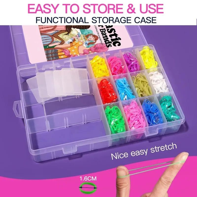 Élastiques à cheveux 24 couleurs, mini-élastiques pour cheveux, petits attaches pour cheveux, accessoires colorés pour cheveux pour tout-petits, filles, enfants