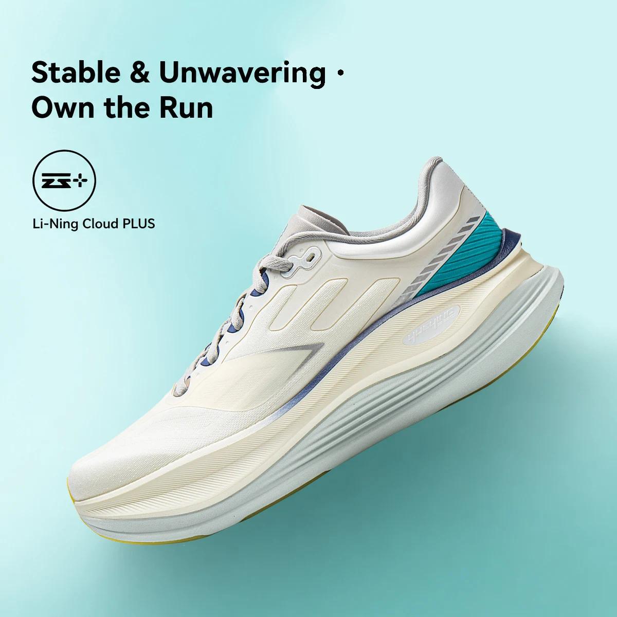 Chaussures de course LiNing YUEYING 5 PRO pour hommes avec amorti optimisé et embout large SUPER BOOM