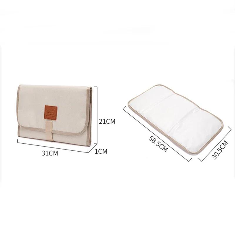 Tapis à langer Portable pliable et lavable pour bébé, Compact, pour voyage, imperméable, pour changer de sol, tapis de jeu