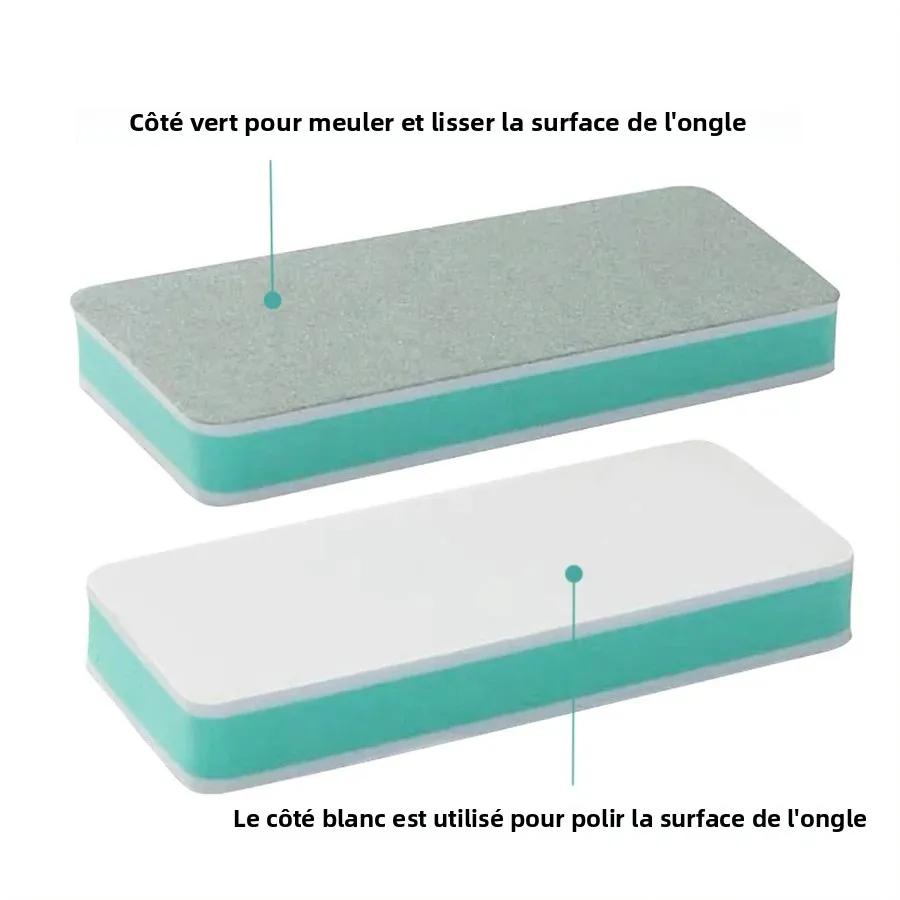 Blocs de polissage des ongles double face