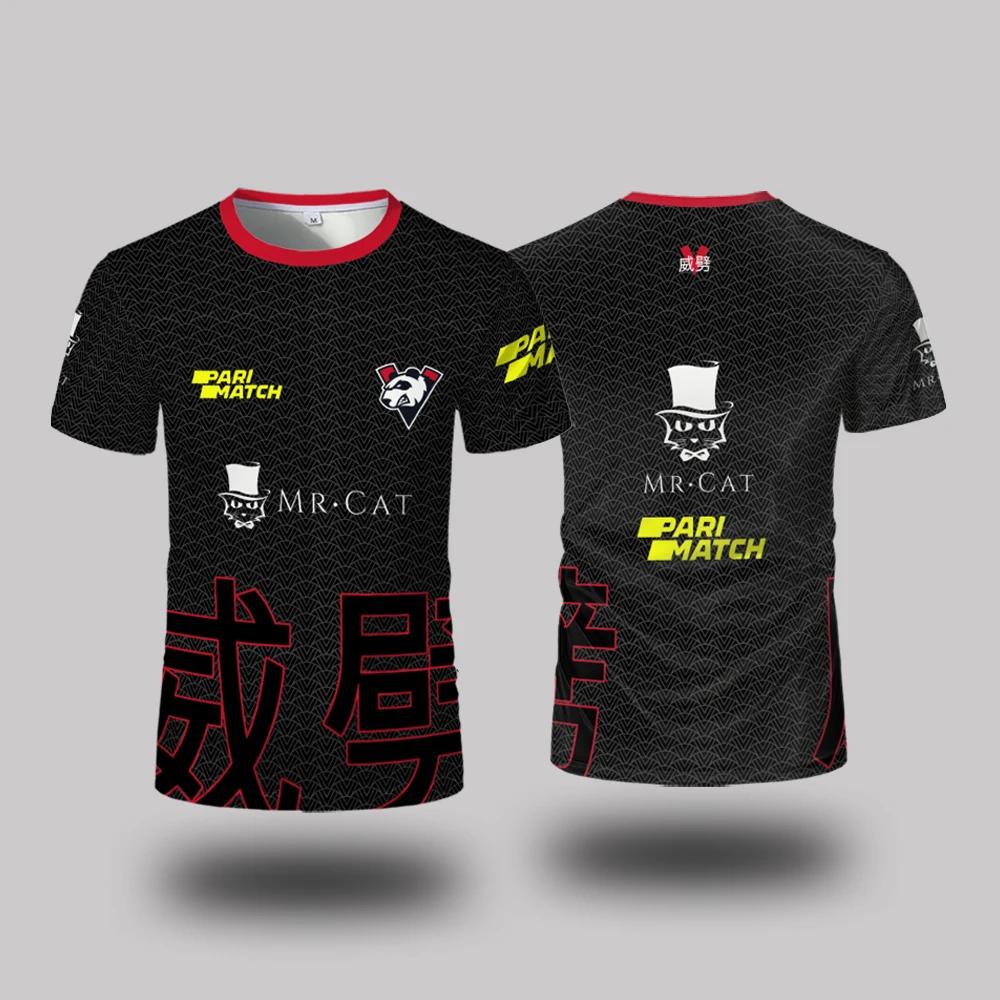 Uniformes du club d'e-sport Virtus.Pro, t-shirts respirants pour hommes, femmes et enfants, pour l'été, le sport en plein air, décontractés, à col rond, amples, pour tous les jours