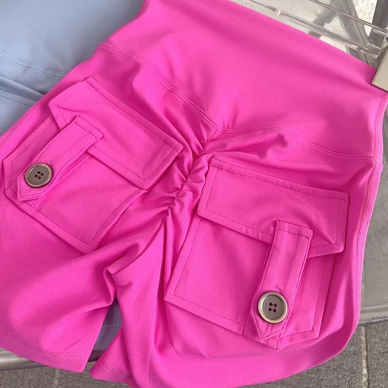 Shorts de yoga taille haute pour femmes