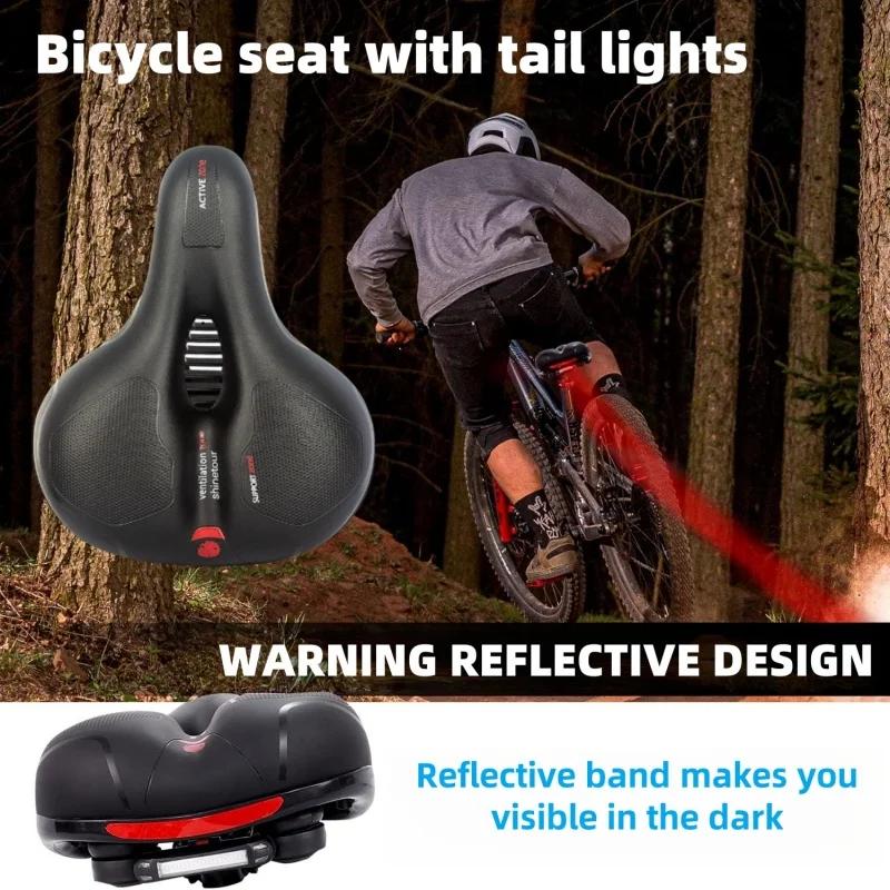 Coussin de vélo confortable pour les femmes et les hommes double absorption des chocs mousse à mémoire sphérique