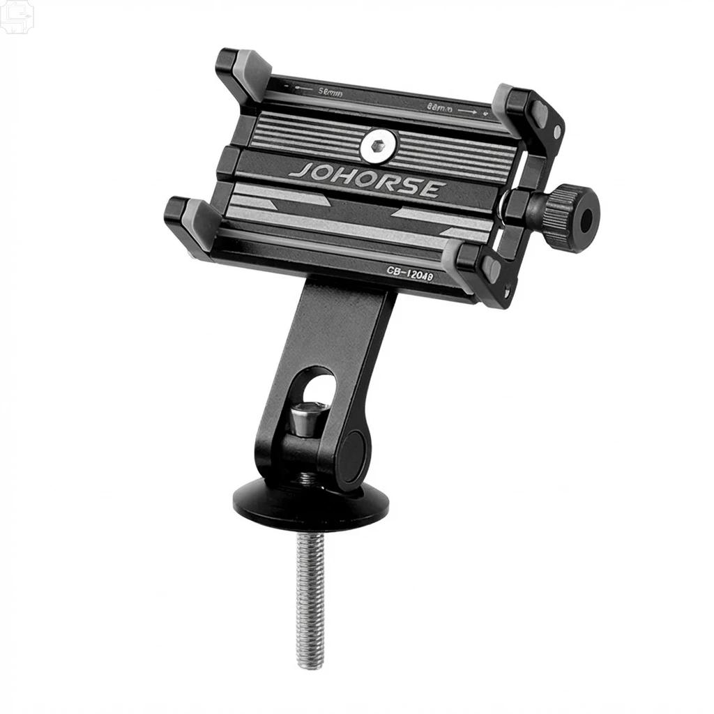 Support de téléphone pour vélo, support de téléphone fiable pour VTT, support de téléphone réglable en aluminium, support antidérapant