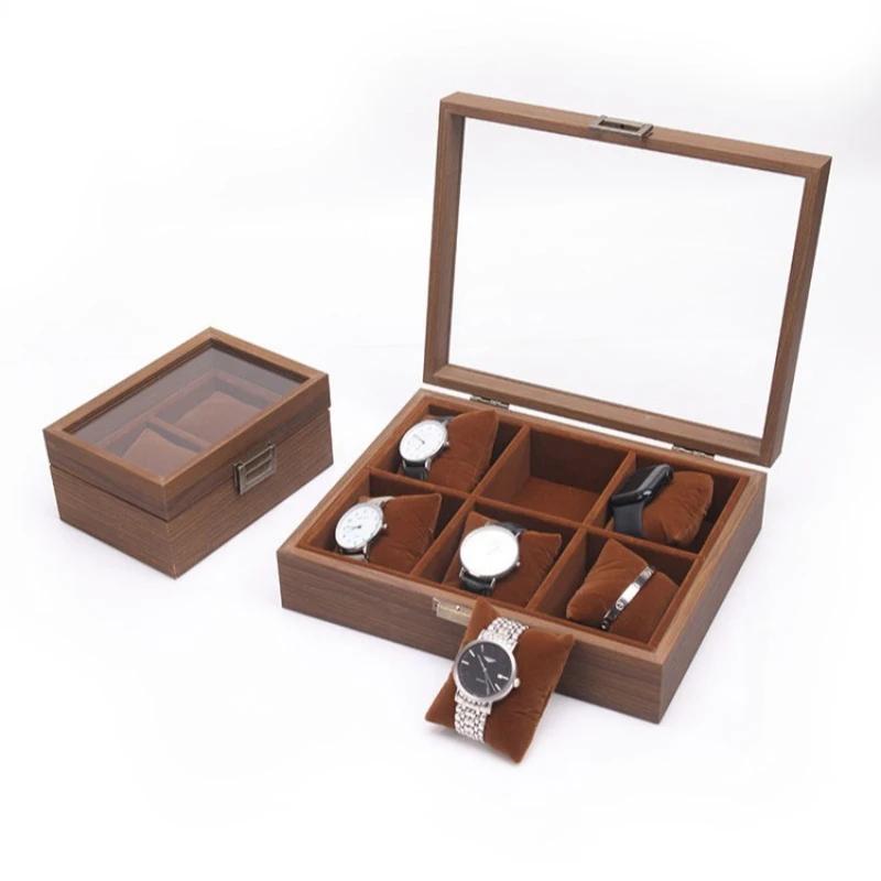 Boîtes de rangement de montres, boîte de rangement de montre-bracelet de voyage, présentoir de montres d'horloger, rangement de montres cadeaux pour hommes, étuis à bijoux