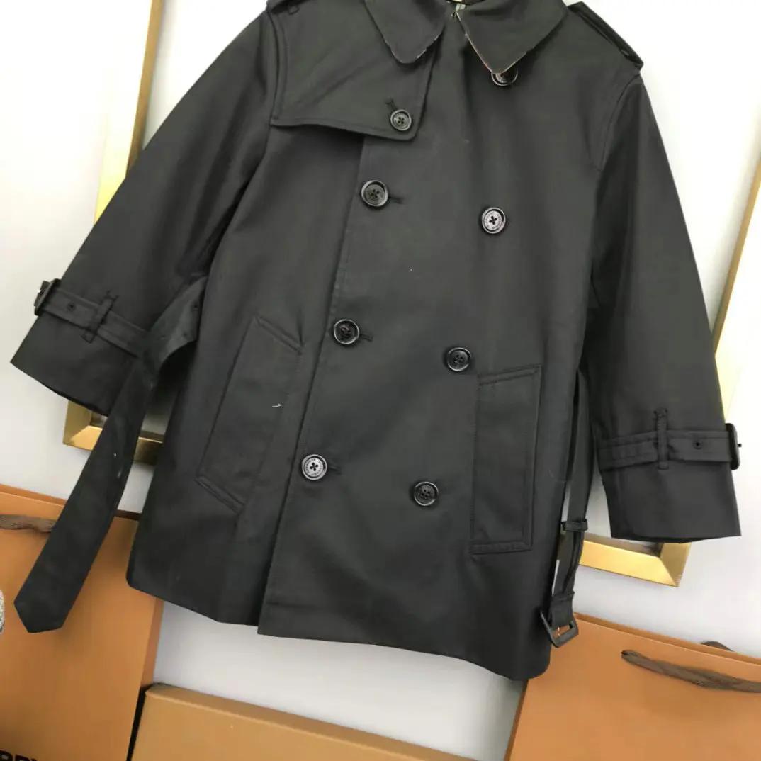 Coupe-vent britannique à double boutonnage pour enfants, veste de mode pour garçons, vêtements d'automne, tout neuf, collège, 2024