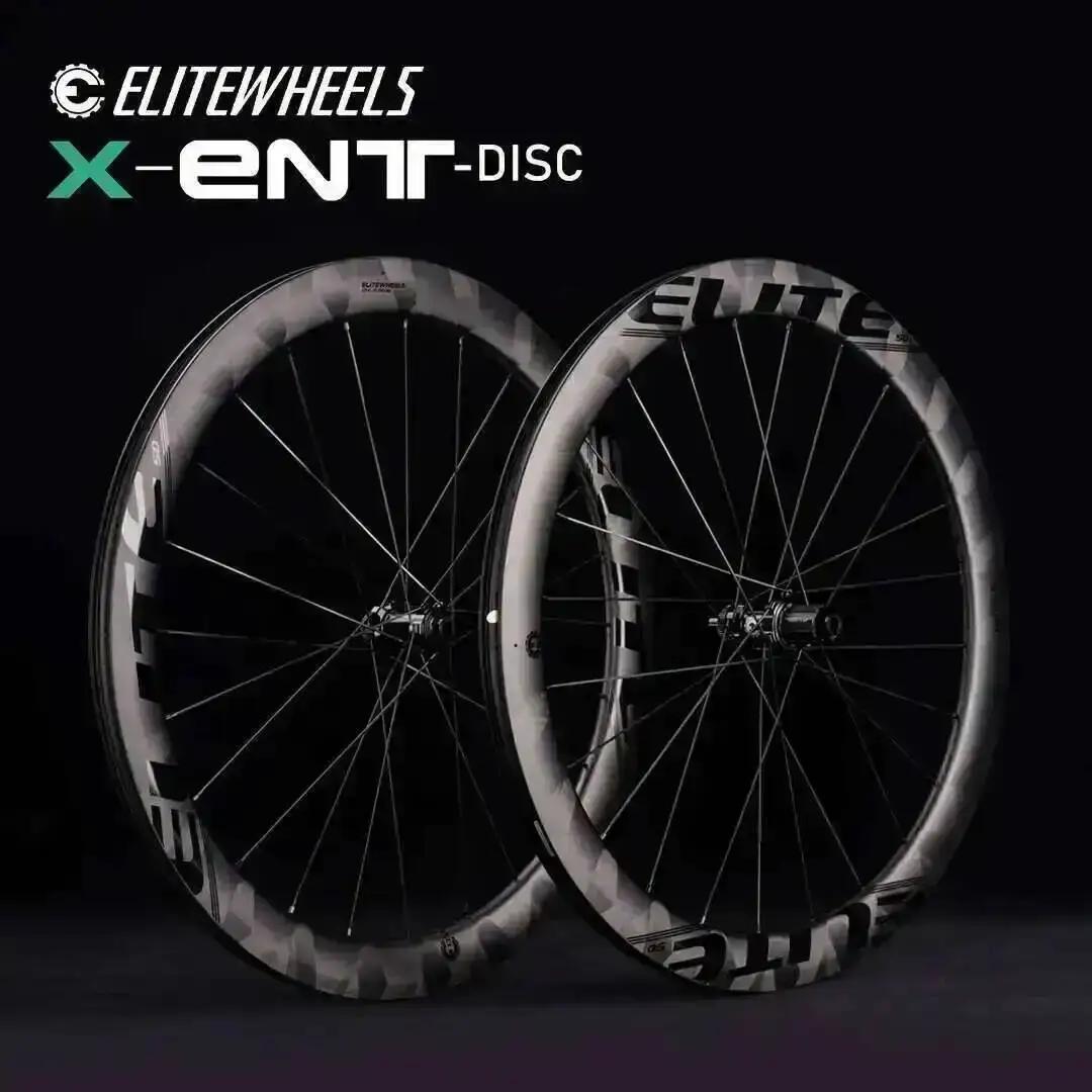 Jeu de roues en carbone ELITEWHEELS ENT X WEAVE pour vélo de route