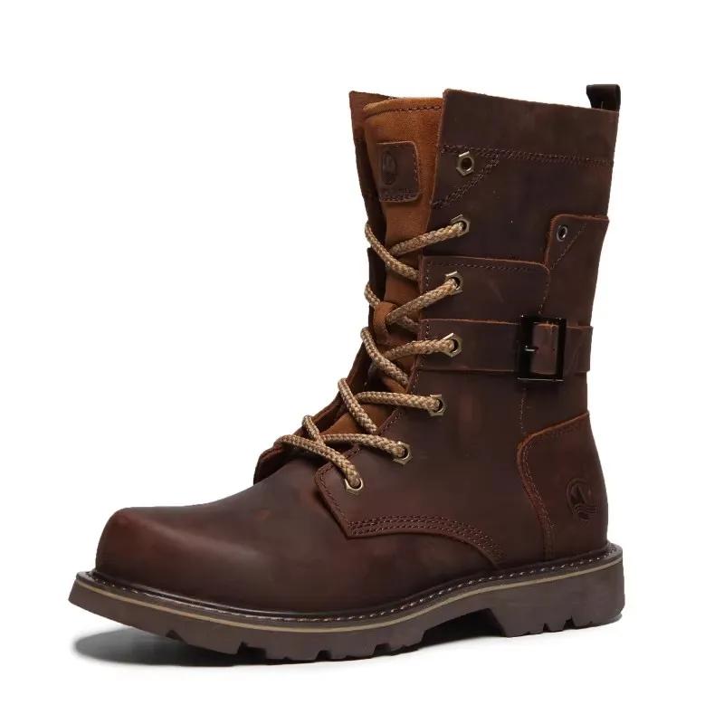 Bottes de randonnée cuir homme imperméables : pour moto