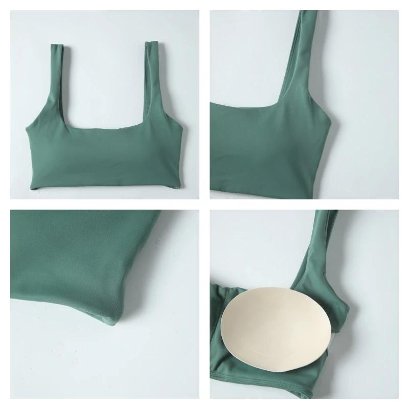 Soutien-gorge sport été push-up maintien élevé respirant yoga entraînement femmes