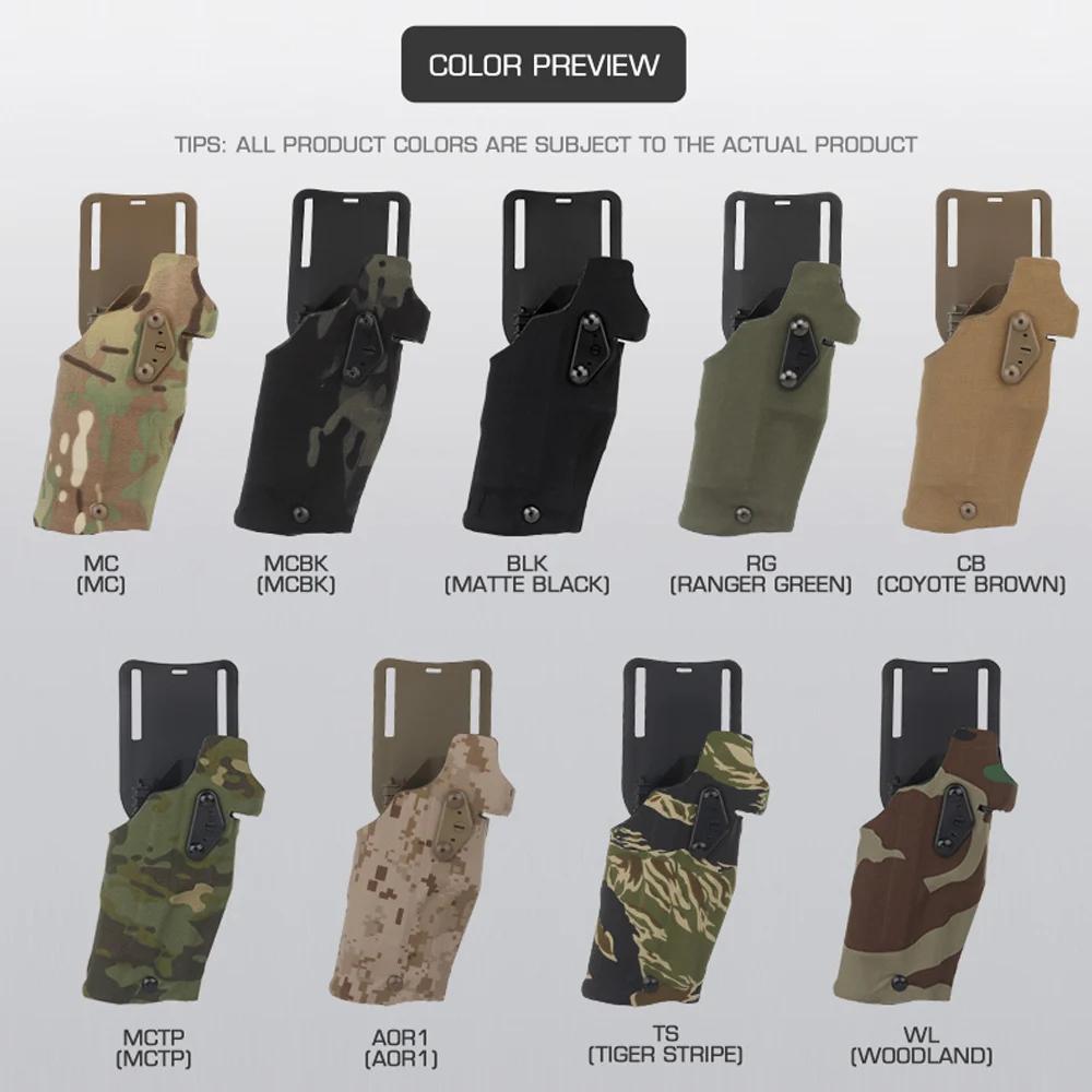 Étui tactique pour pistolet 6354DO pour Glock 17/19 avec lampe torche X300/X300U Airsoft -832 ALS