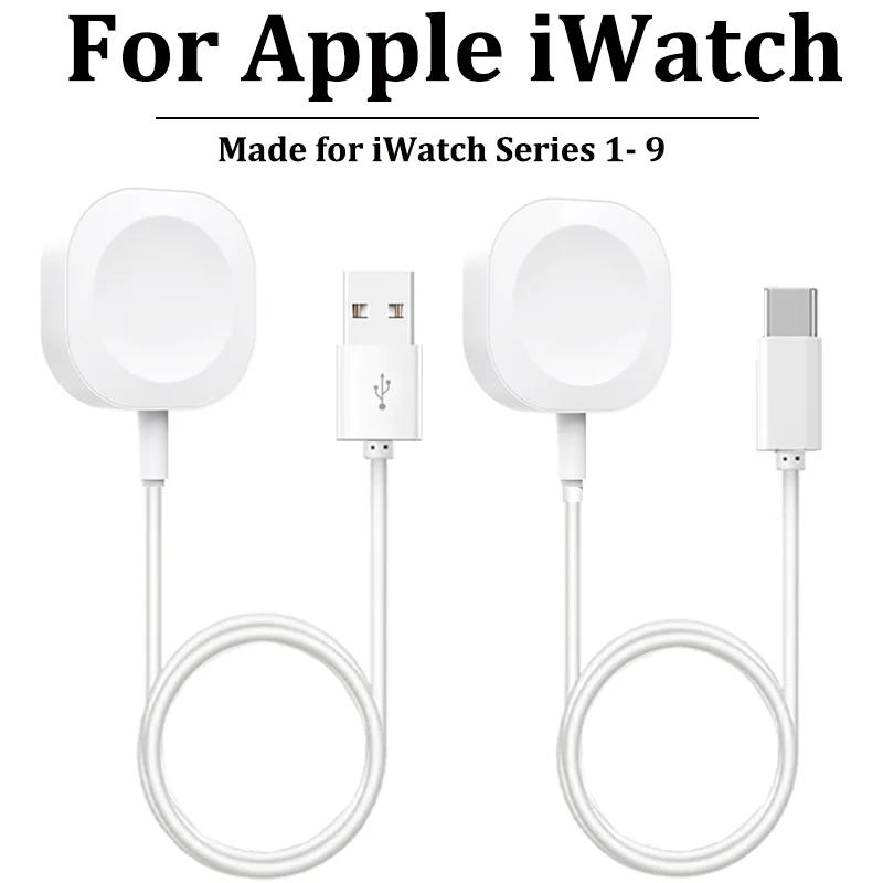 Nouveau chargeur magnétique sans fil pour Apple Watch série 9 8 7 6 5 4 SE câble de charge rapide USB Type C pour iWatch série 6 3 5 3 2 1