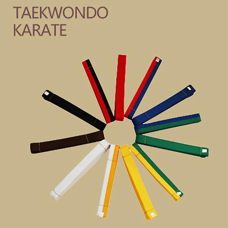 Ceinture Taekwondo Judo Karaté YS05 Couleur Aléatoire Noir Rouge Vert Jaune pour Enfants et Adultes Occasions Spéciales Pratique Arts Martiaux