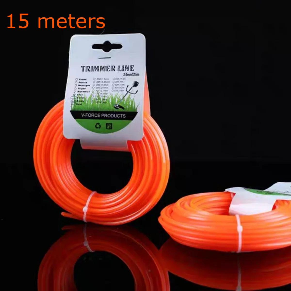 2.4mm * 15000mm tonte ronde forte tondeuse Nylon ligne débroussailleuse