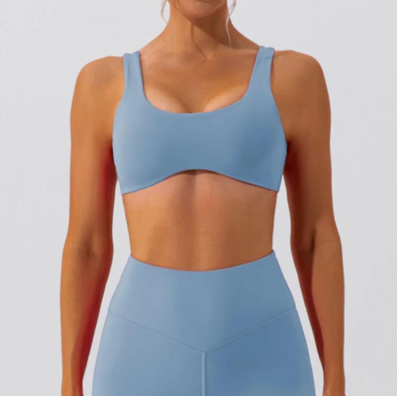 Soutien-gorge de Yoga ajustement serré absorption humidité respirable - Fitness