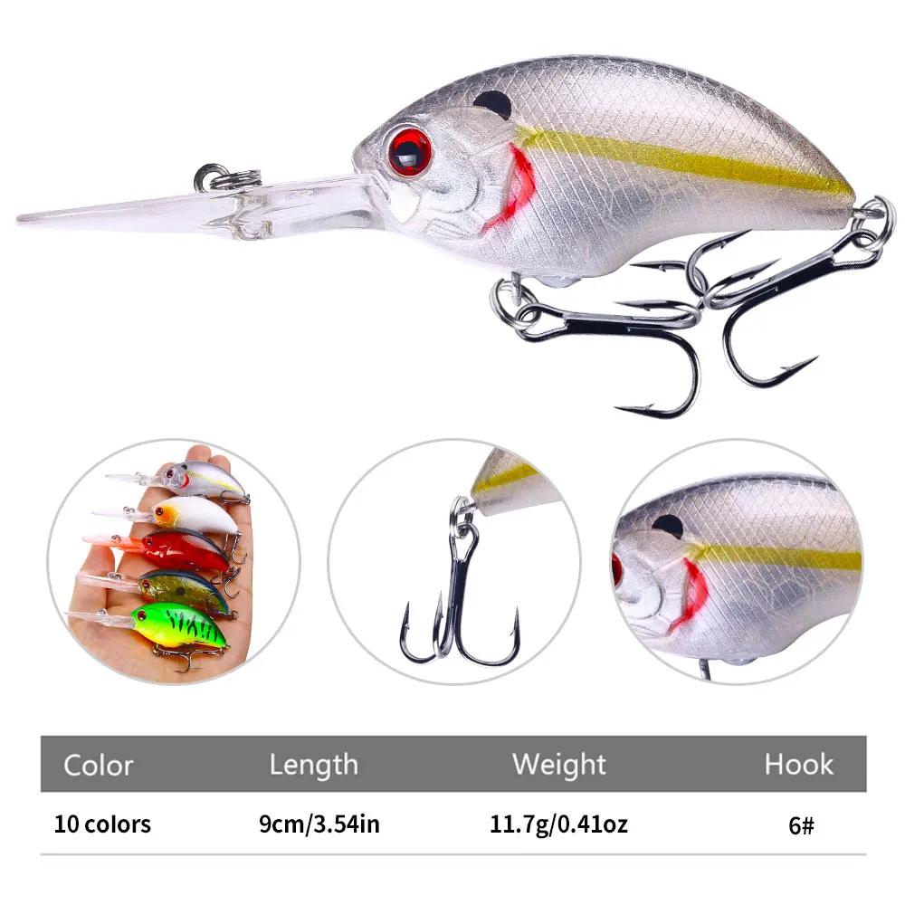 HENGJIA 13G 9CM leurres de pêche roche manivelle appât