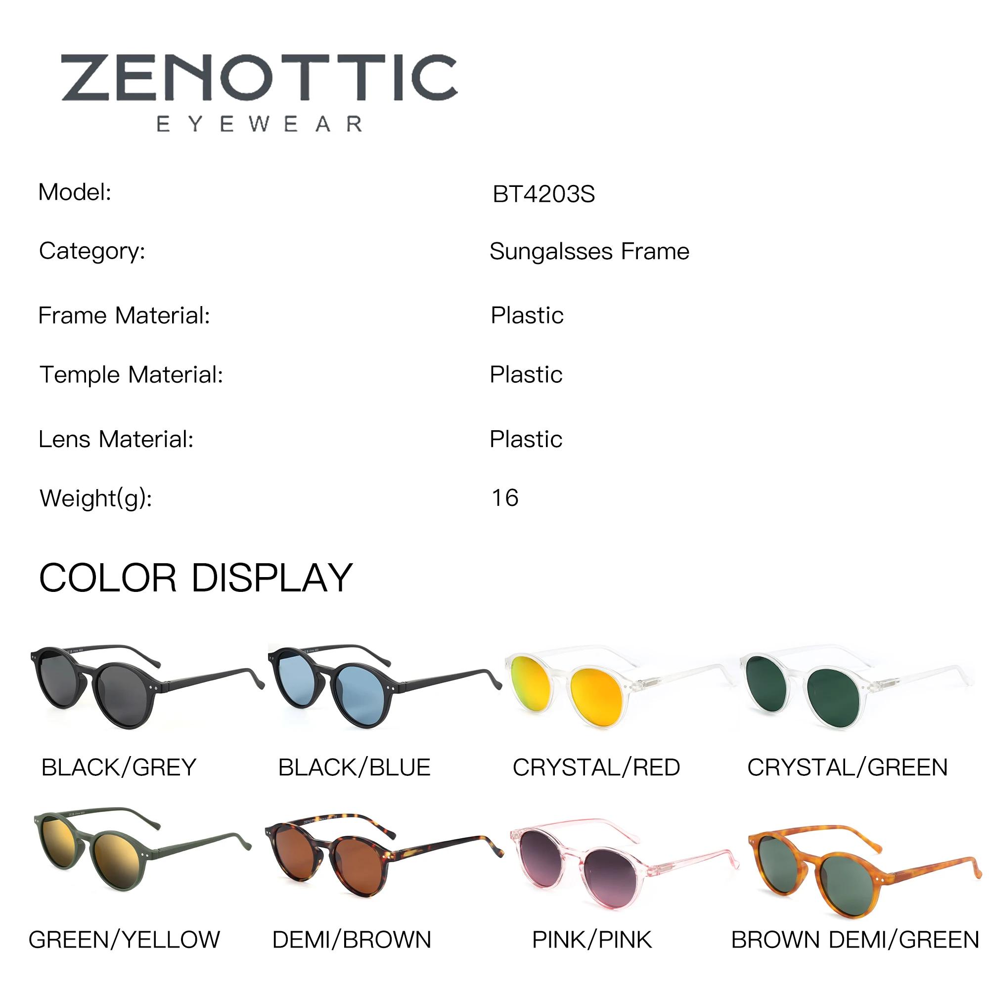 ZENOTTIC rétro lunettes de soleil polarisées 2023 2024 hommes femmes Vintage petit cadre rond