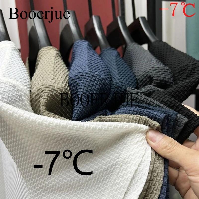 T-shirts Homme de Marque 6XL en Soie Glacée d'Été, Couleur Unie Haut de Gamme, Manches Courtes, Respirants et Tendance