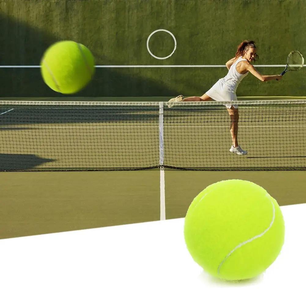 Balle de tennis en fibre de caoutchouc
