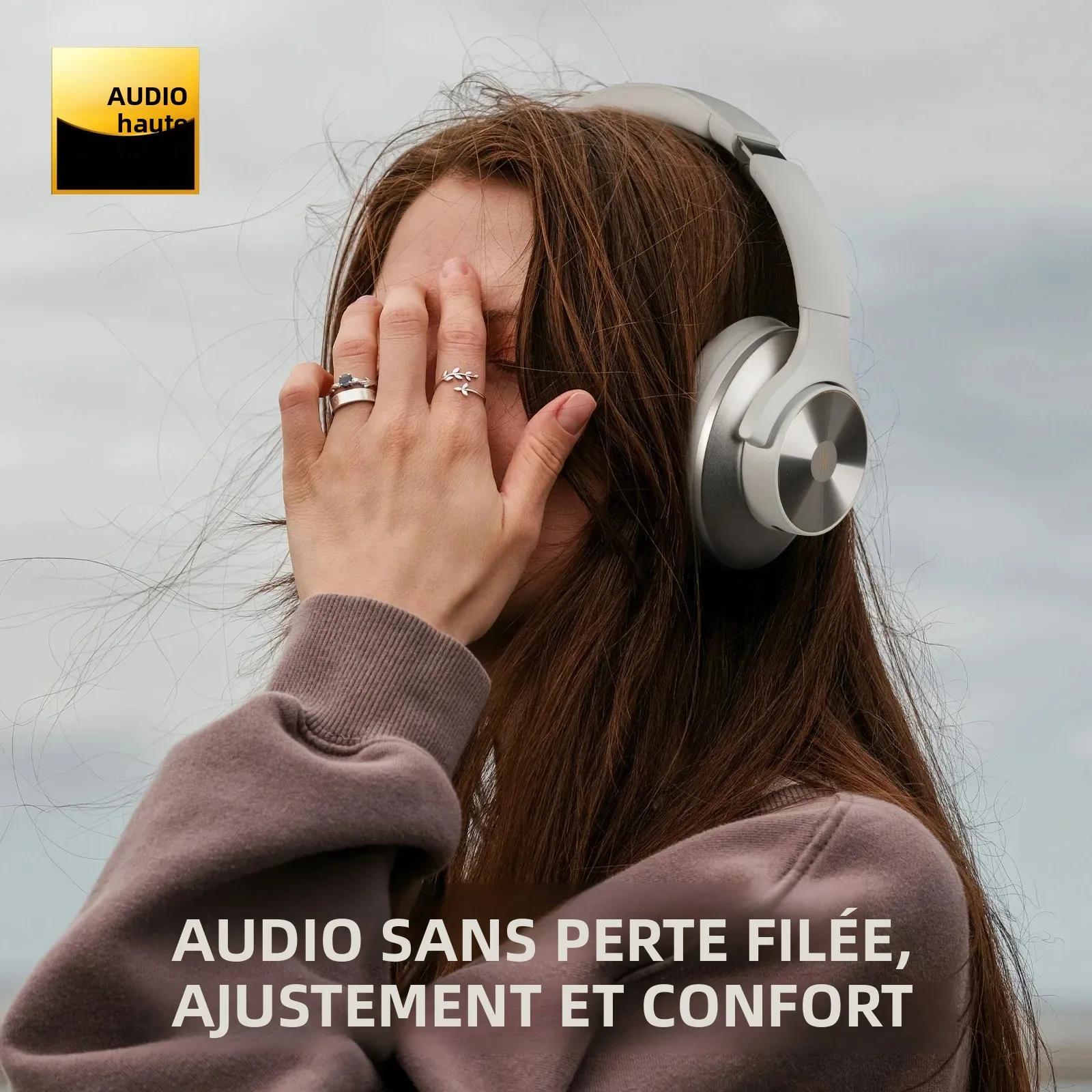 Oneodio A10 ANC casque sans fil Bluetooth haute résolution Audio sur l'oreille