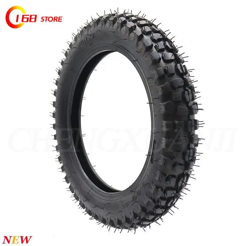 Pneu et chambre à air de haute qualité 3.00-12 80/100-12, pneu de 12 pouces pour moto tout-terrain, motocross, dirt bike