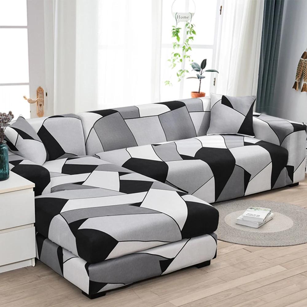 Housse canape dangle pour Salon Imprimé Extensible