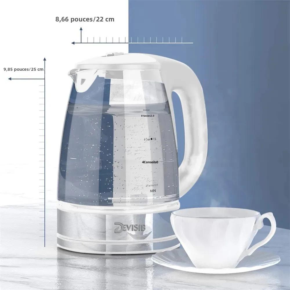DEVISIB Bouilloire électrique en verre