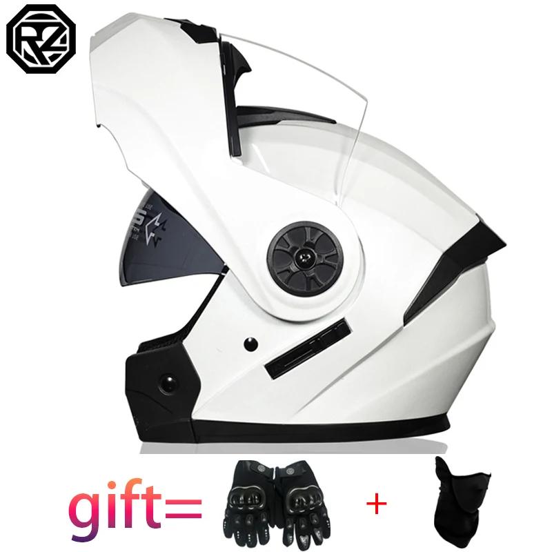 Casque de moto à rabat modulaire de sécurité approuvé DOT