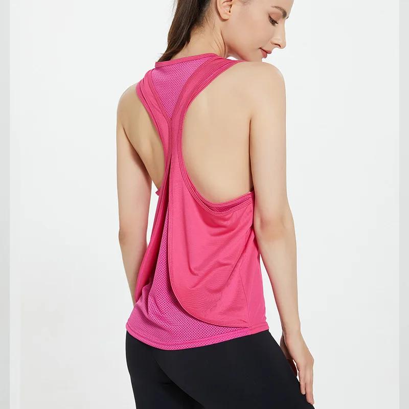Débardeur sans manches STOUREG pour femme - Haut de yoga entraînement course chemise fitness sport