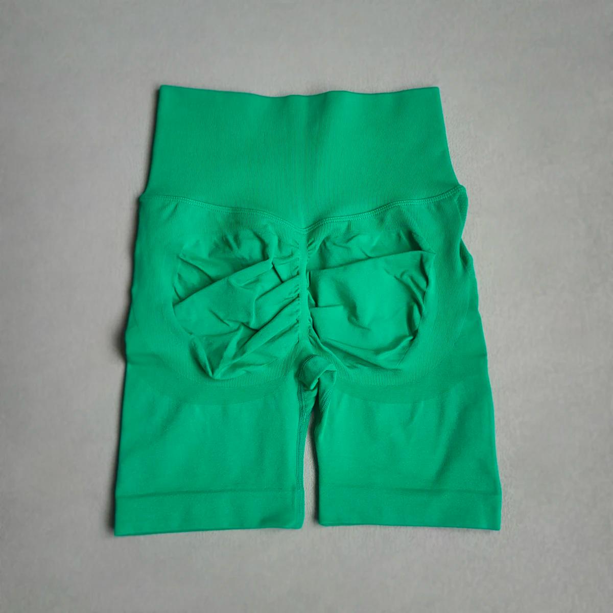 Short de yoga femme taille haute sans couture - Pour fitness