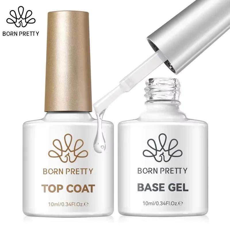 BORN PRETTY-Verhéritage à Ongles Semi-Permanent vernis semis permanents uv Super Top Coat et Base Gel