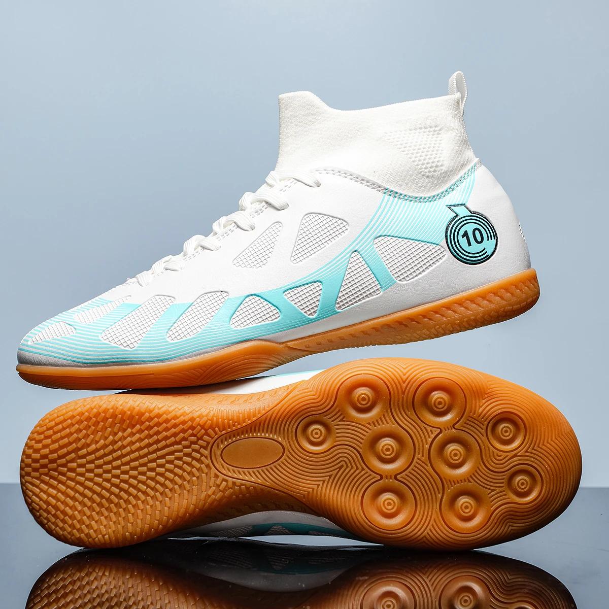 Chaussures de football intérieur IC pour hommes - Semelle antidérapante et résistante à l'usure