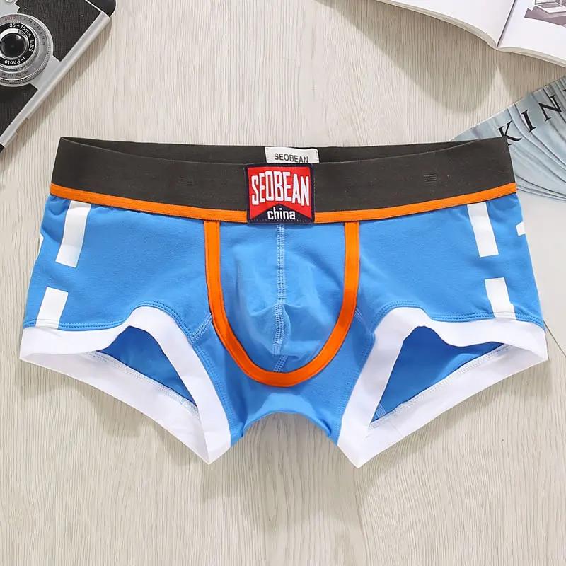 Sous-vêtements pour hommes Shorts boxeurs hommes sous-vêtements Sexy hommes coton Calzoncillos Hombre jeunesse Ropa intérieur Hombre Boxershorts taille basse