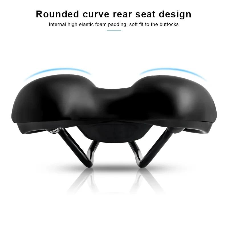 Selle de vélo creuse en cuir PU pour hommes et femmes