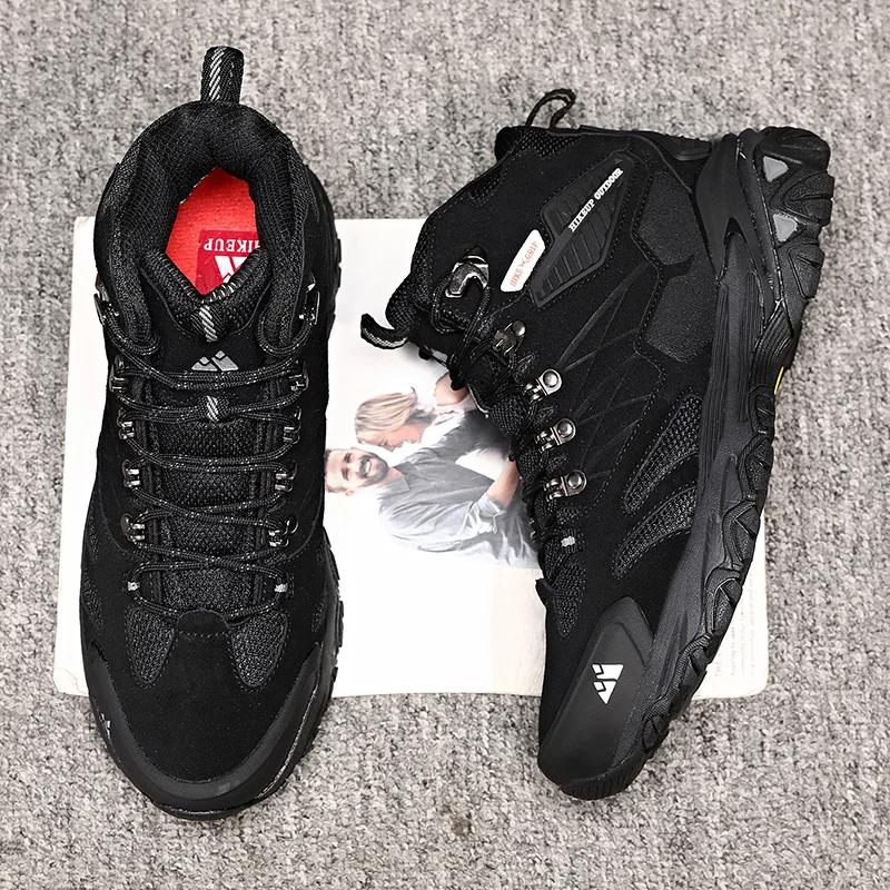 Bottes de randonnée homme HIKEUP imperméables : chaussures tactiques militaires pour trekking et combat