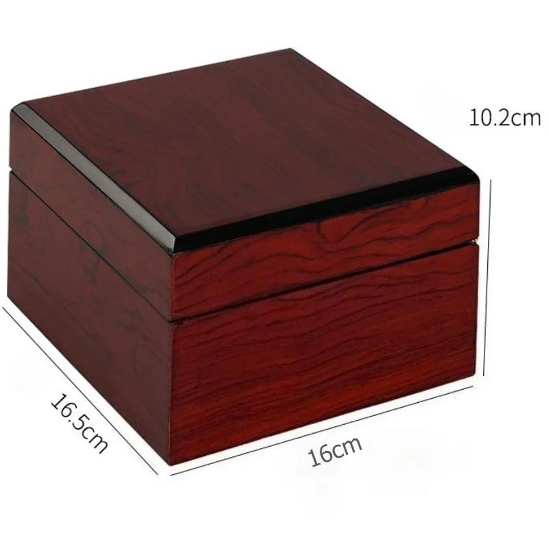 Boîte de rangement pour montre unique, étuis pour montres-bracelets pour hommes, boîtes de montres mécaniques de luxe, vitrine de montre avec oreillers amovibles