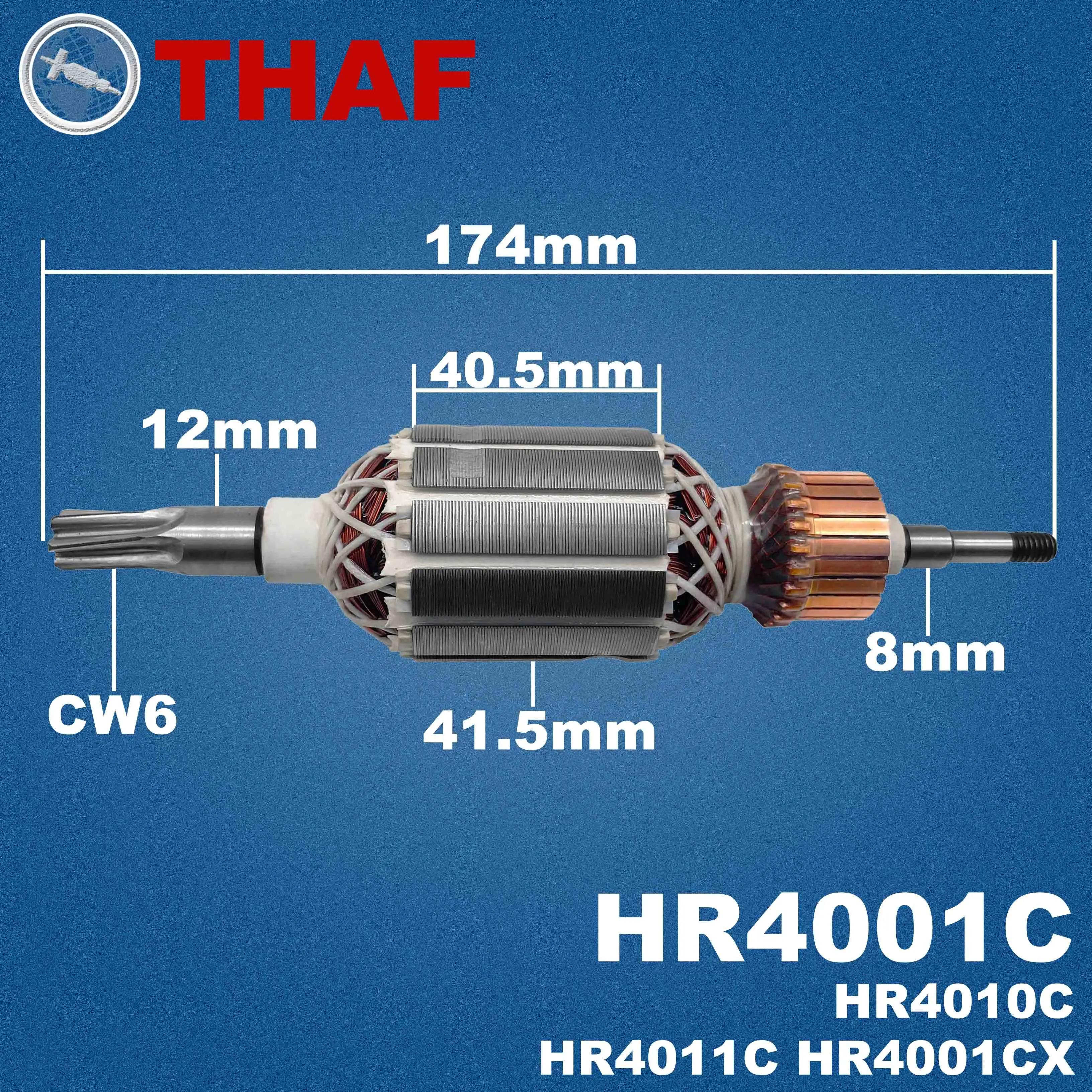 AC 220V 240V HR4001 HR4001C HR4010C Induit Rotor pour MAKITA HR4011C HR4001CX Marteau Perforateur Pièces de rechange Per