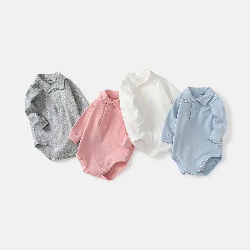 Vêtements pour bébés Polo à manches longues pour nouveau-né