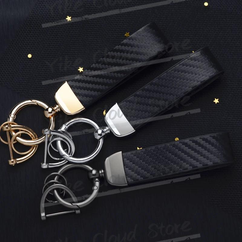 Porte-clés en cuir texturé en Fiber de carbone, imprimé Ultra HD pour vélo tout-terrain TREK, accessoires de moto