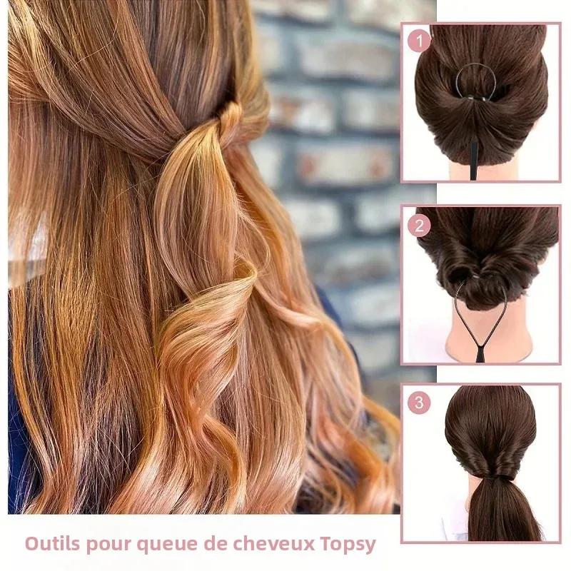 7 pièces/ensemble accessoires de beauté des cheveux poils queue de Rat bord peigne brosse à sourcils tresses