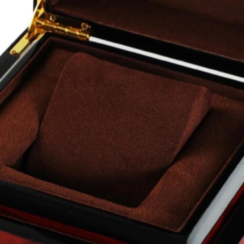 Boîte de rangement pour montre unique, étuis pour montres-bracelets pour hommes, boîtes de montres mécaniques de luxe, vitrine de montre avec oreillers amovibles