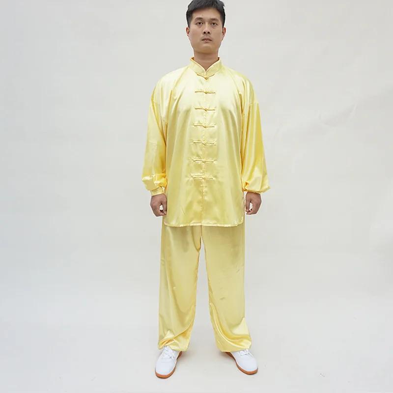 Uniforme d'arts martiaux Tai injYaga style chinois - Satin Kung Fu Wushu pour hommes et femmes